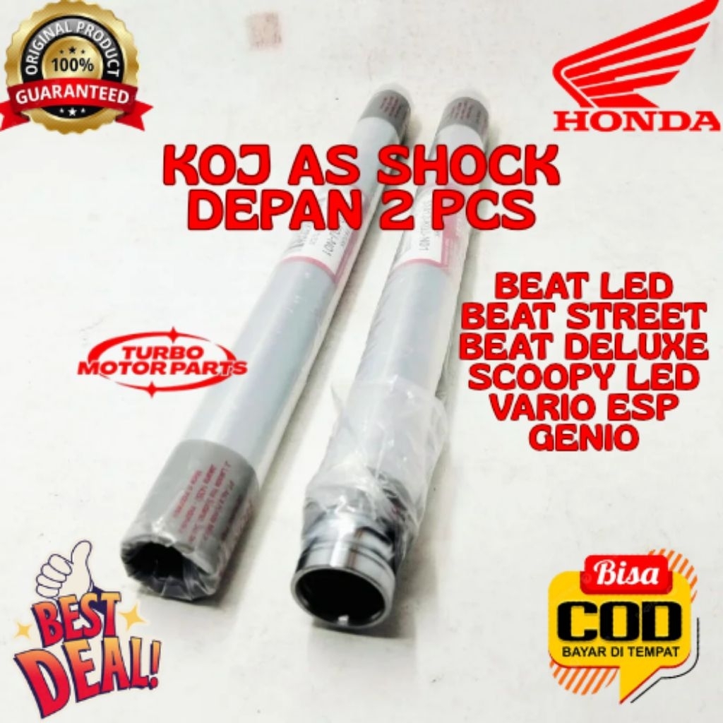 AS SHOCK DEPAN 2 PCS ORIGINAL HONDA KODE KOJ, AS SHOCK DEPAN BEAT LED, AS SHOCK DEPAN SCOOPY LED, AS