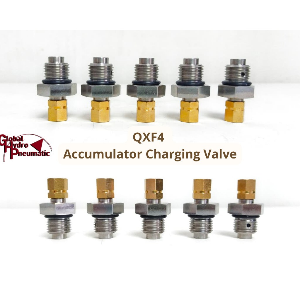 QXF4-2 Accumulator Charging Valve Nitrogen Valve NXQ Type 5/16-32UNF output 1/2-20UNF pentil accumul