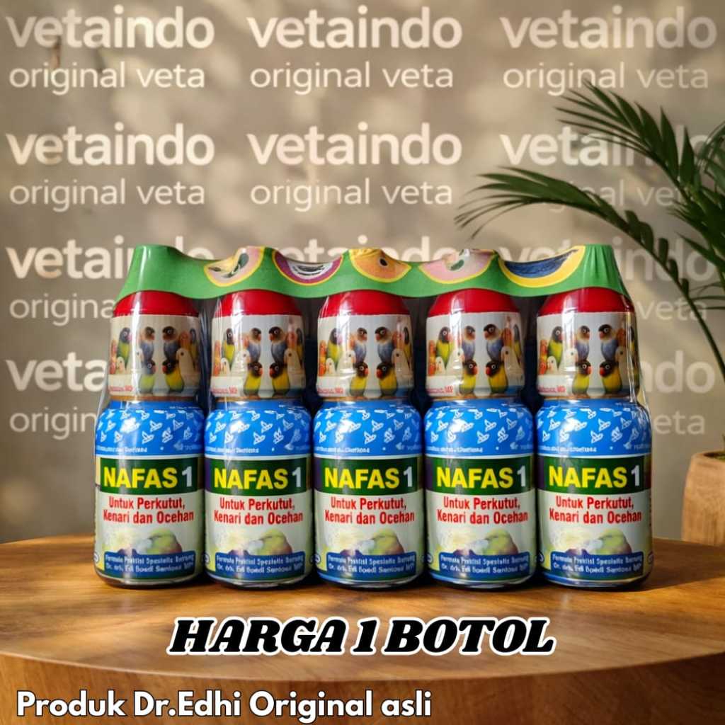 NAFAS 1 ASLI ORIGINAL DR DRH EDI BOEDI OBAT BURUNG