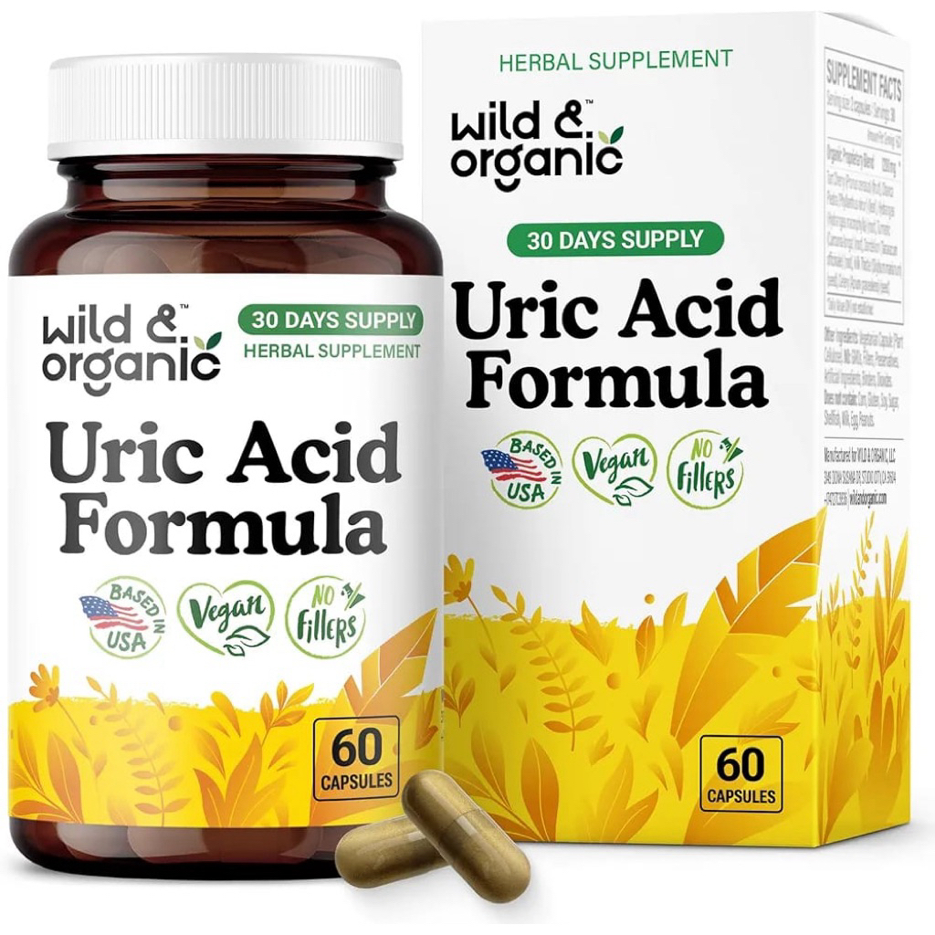 Healthy Needs Suplemen Uric Acid Formula WILD ORGANIC Vegan 60caps