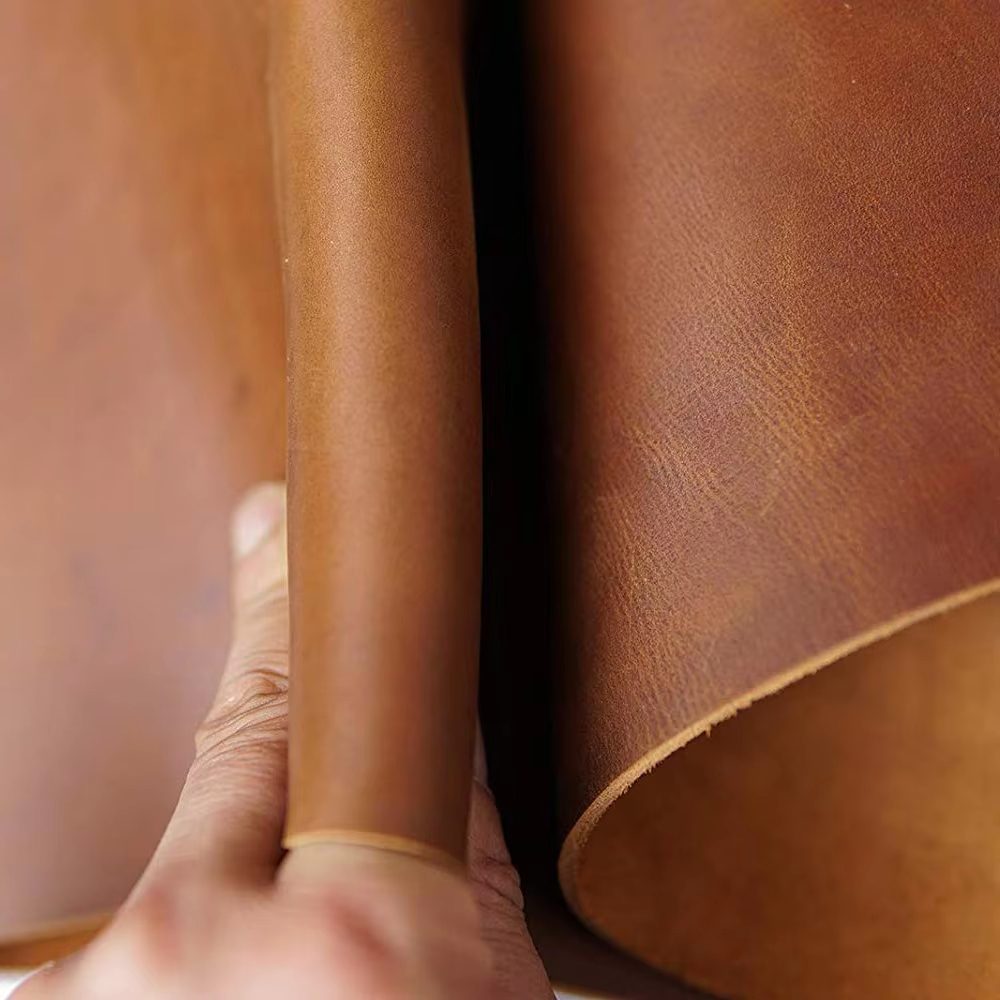 RIMAN Leather Sheet Kulit Sapi Lembaran Crazy Horse Premium -  Kulit Untuk Bahan Dompet ,Sabuk