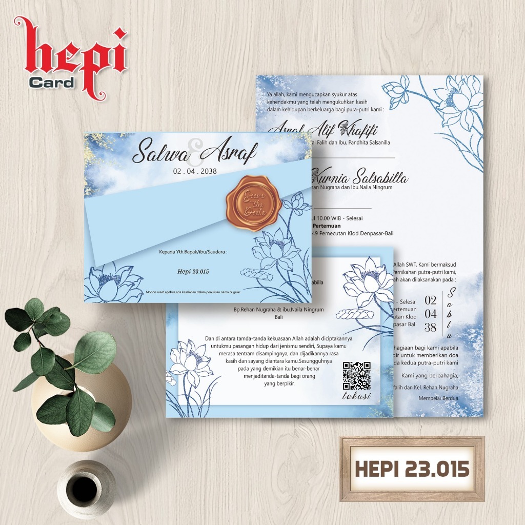 BLANGKO HEPI 23.015 - BLANGKO UNDANGAN HEPI - BLANGKO UNDANGAN KOSONGAN