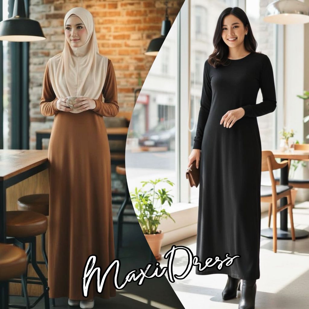 DAMAI FASHION - baju MAXI CLASIC gamis SARAH wanita - konveksi murah