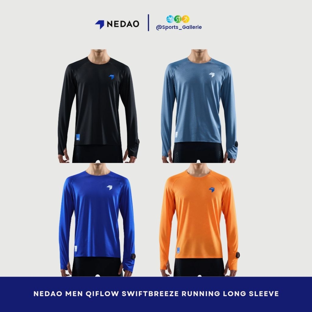 NEDAO Men QiFlow Swiftbreeze Running Long Sleeve