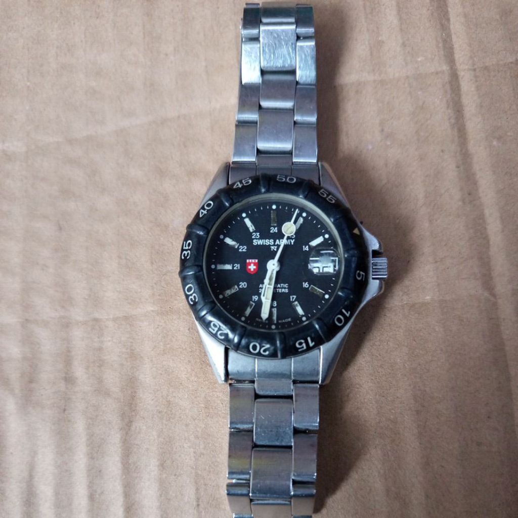 jam Swiss army vintage otomatis original bekas