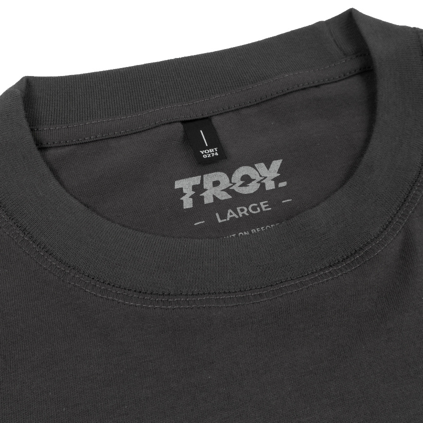 Troy Company Tshirt Dark Grey ST Art - Kaos Lengan Pendek Kaos Abu Gelap MTD 2794