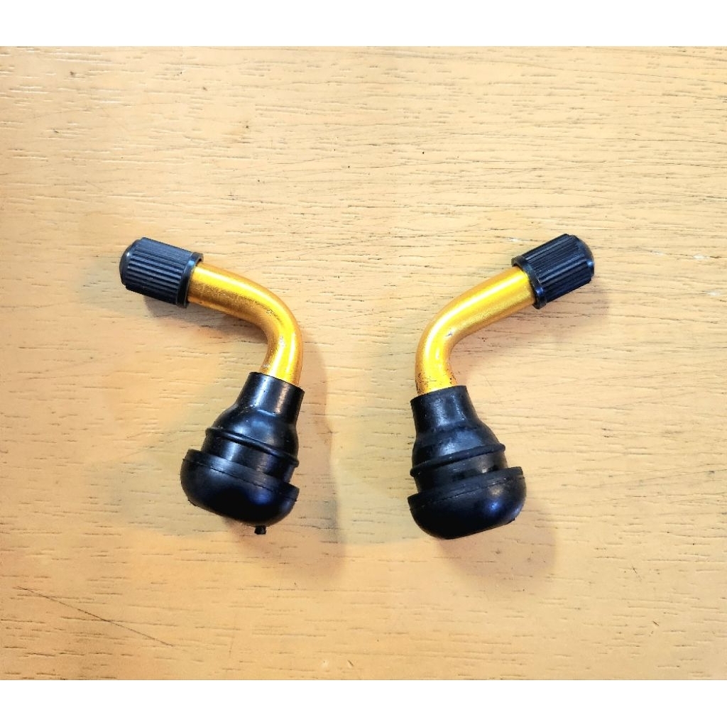 Pentil Tubles Sepeda Listrik / Pentil Karet Tubles Bengkok