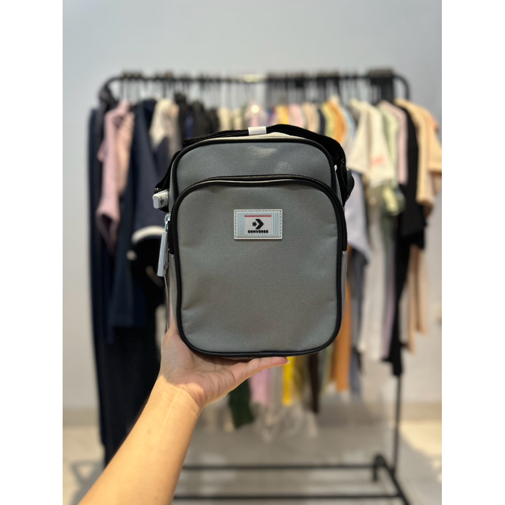 TAS SELEMPANG CONVERSE SLING BAG CON MINI BAG CONLTB24152GR GREY ORIGINAL SLING BAG