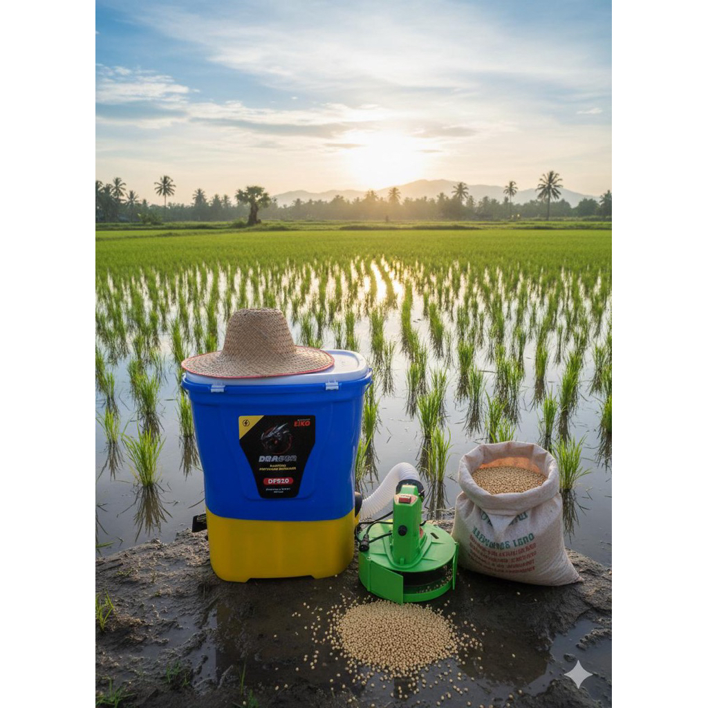 ALAT PENEBAR - PENABUR PUPUK KERING/BUTIR ELEKTRIK / FERTILIZER SPREADER 20L