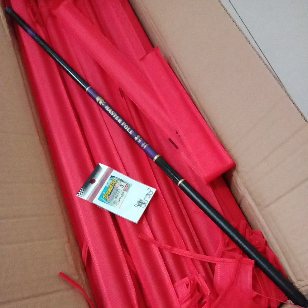 tegek master pole ukuran 240 FREE mata kail