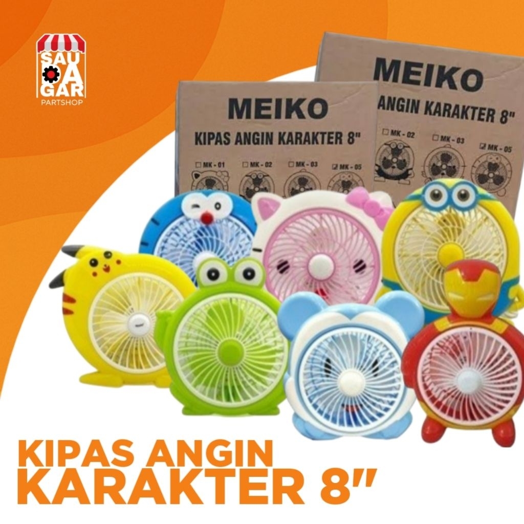 Kipas Angin Karakter 8" Meiko