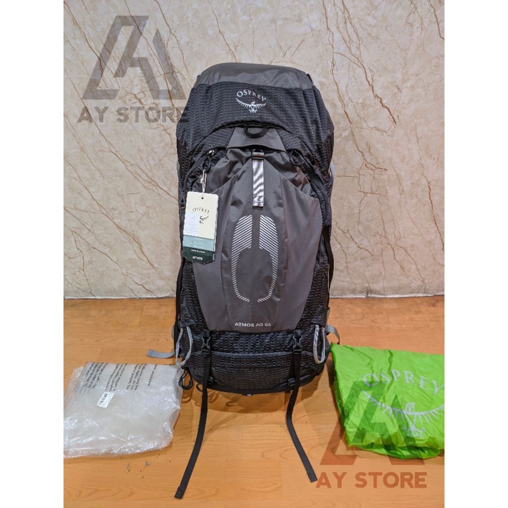carrier Osprey Atmos AG 65L s22 hitam original resmi second