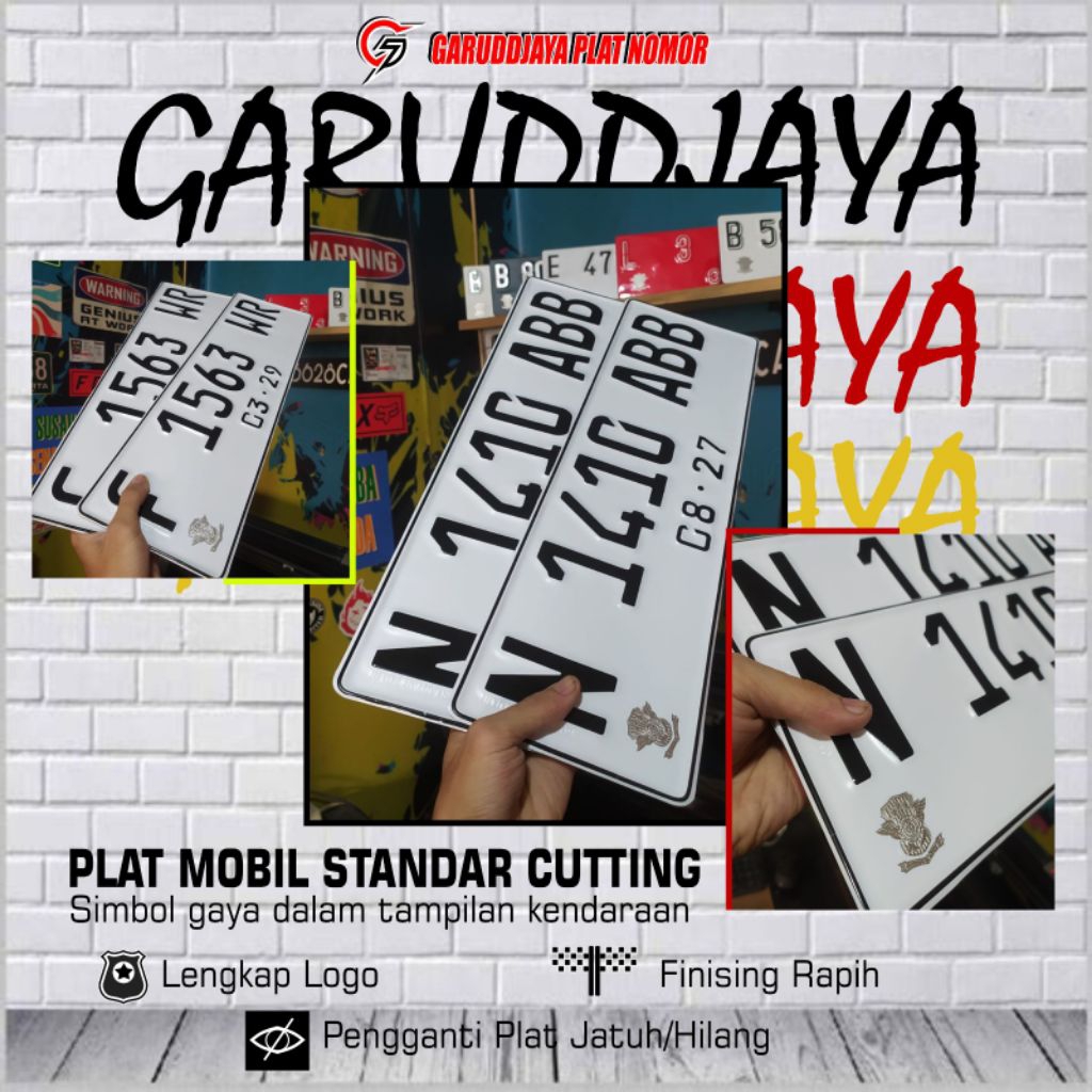 Variasi Plat Nomor Mobil - Aksesoris Plat Nomor Mobil