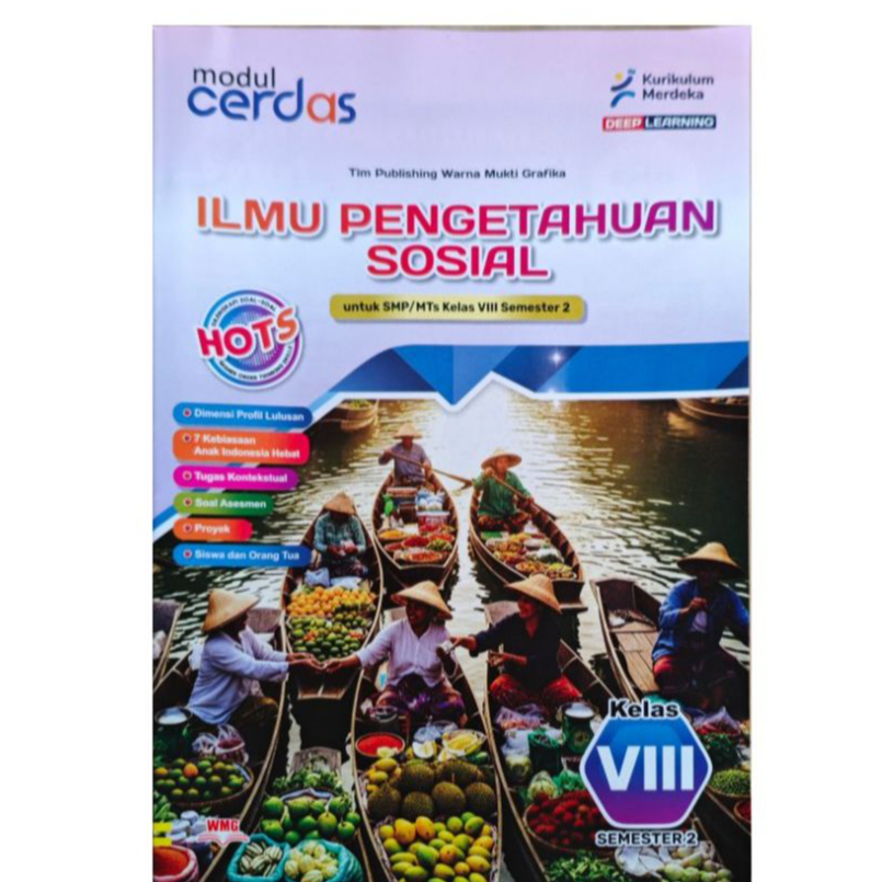 Lks Cerdas IPS Kelas 8 SMP/MTS Semester 2 Kurmer  Murah 64 Hal
