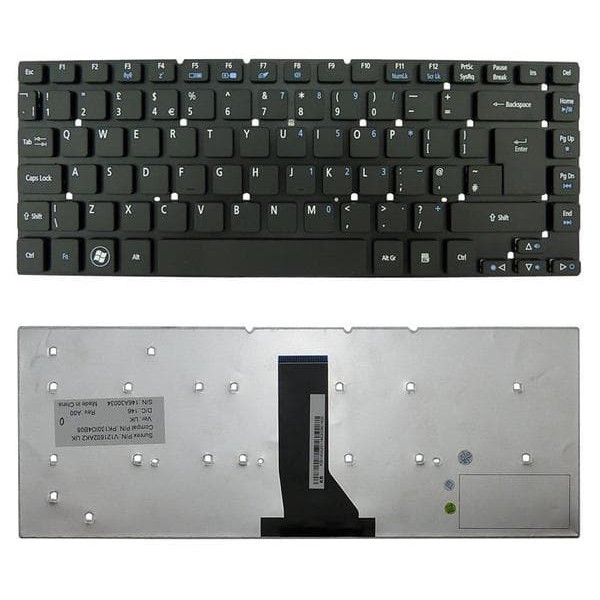 Acer Aspire Keyboard E1-410, E5-411, E5-421 - Hitam