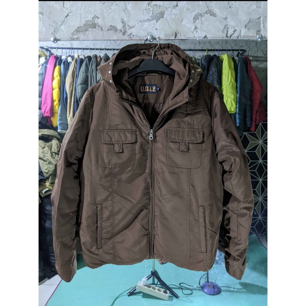 Jaket tebal bulu angsa Ugiz