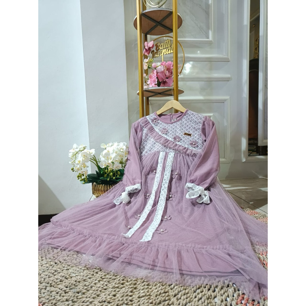 DRESS KIDS ELSA MIKAYLA TERBARU / GAMIS ANAK LEBARAN TERBARU KEKINIAN