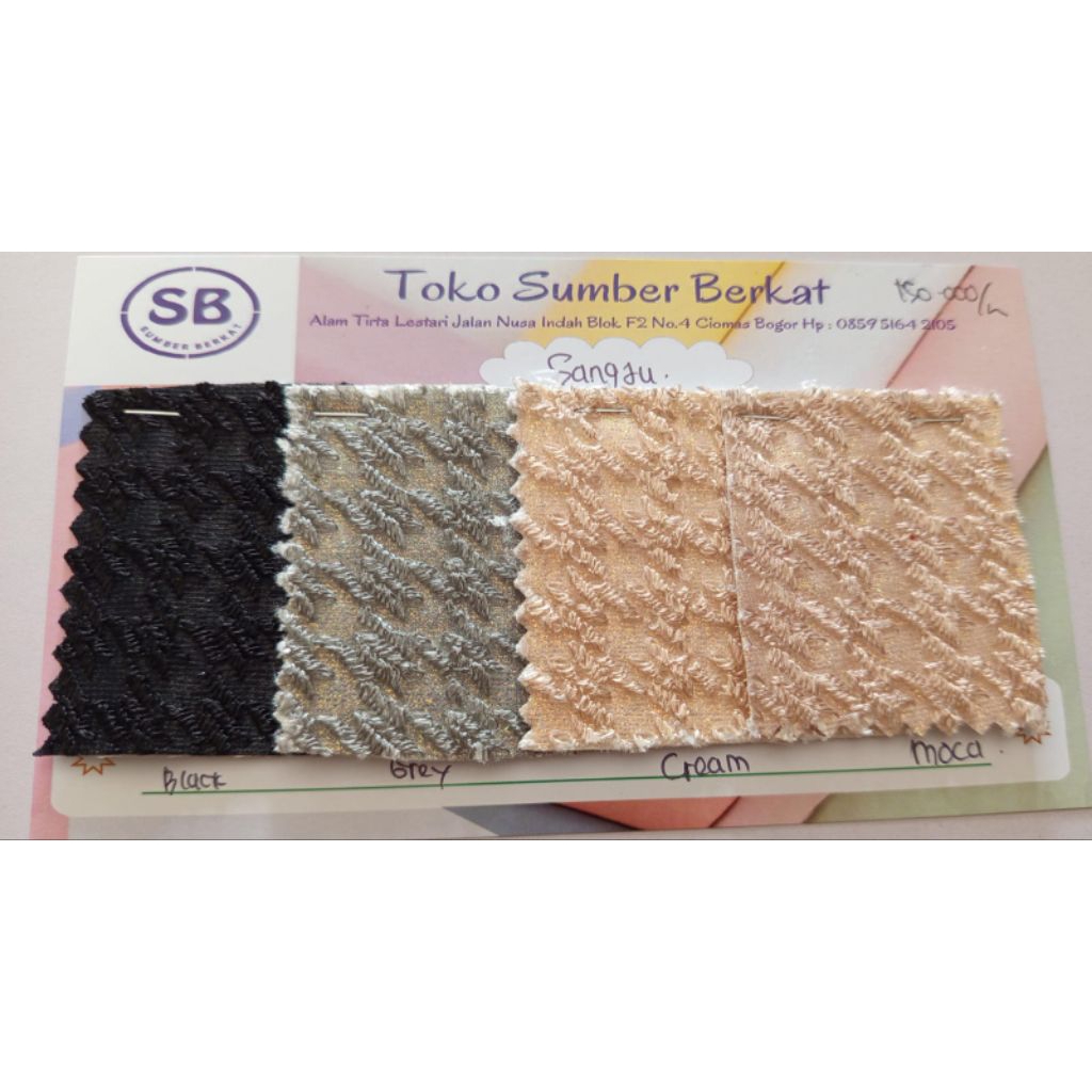 bahan kulit imitasi, kain Sintetis SANGJU/ METERAN (1.45m x 1m) untuk tas dan sepatu