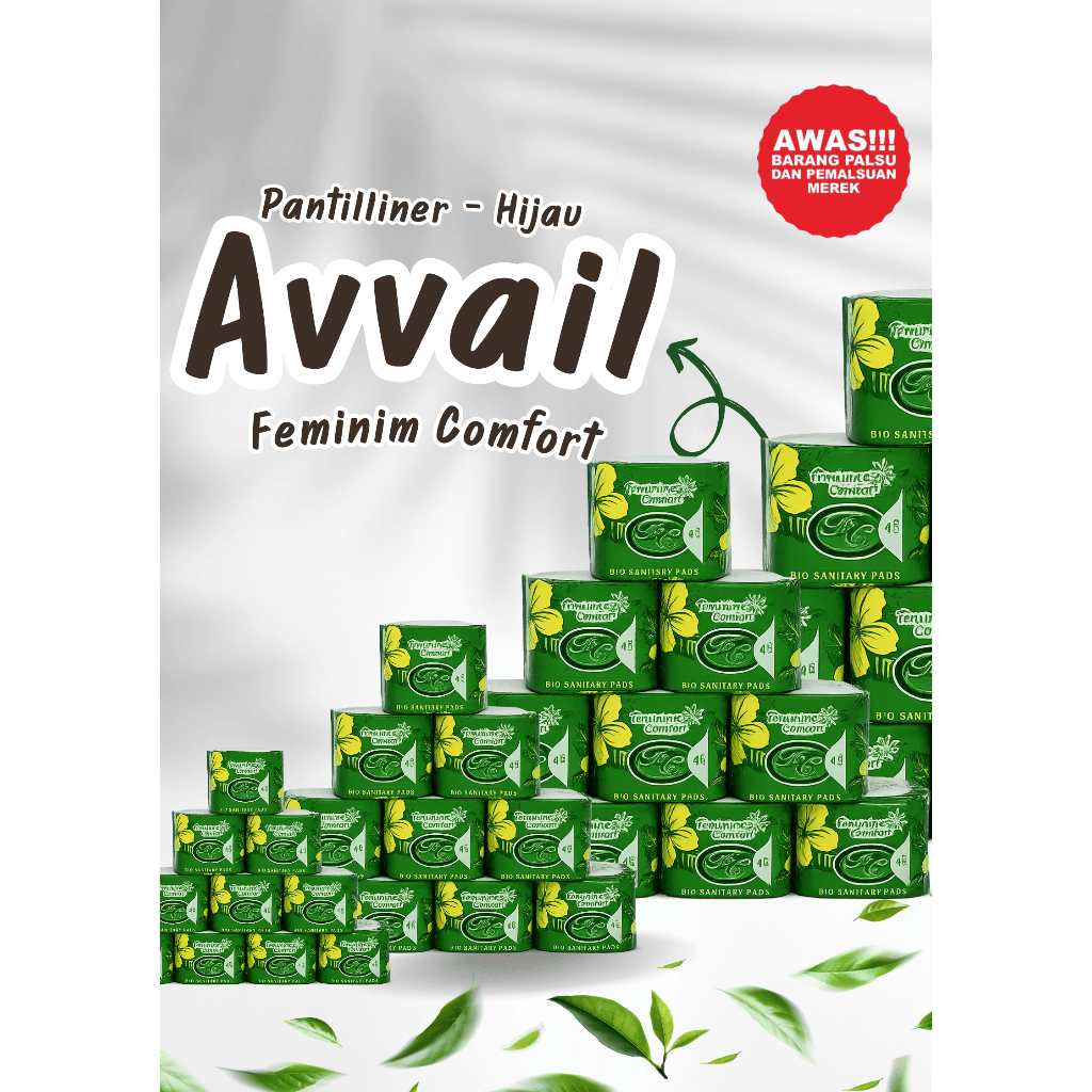 Avail pembalut hijau pentiliner original Hijau 1 BAL / Avail Pembalut