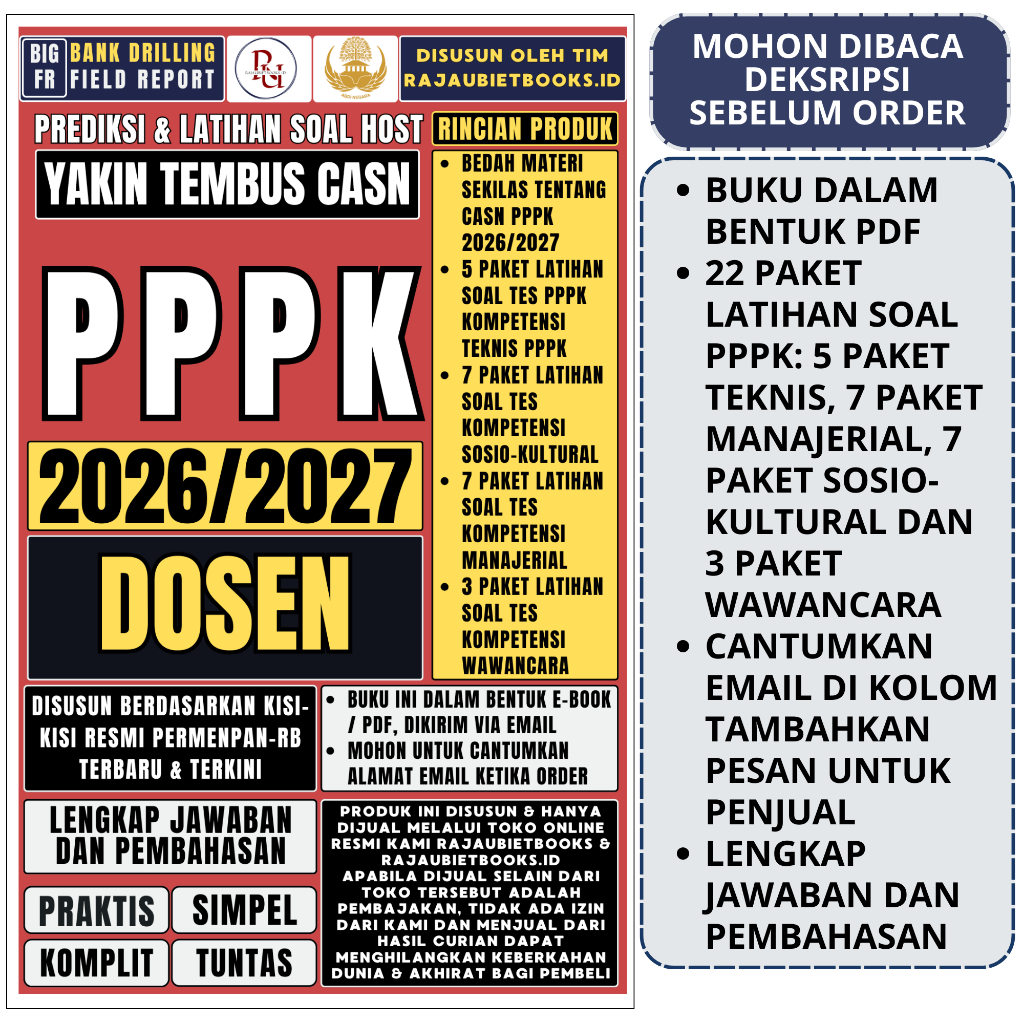 LATIHAN SOAL TES PPPK DOSEN TENAGA TEKNIS TERBARU & TERLENGKAP TES KOMPETENSI TEKNIS DOSEN, TES KOMP