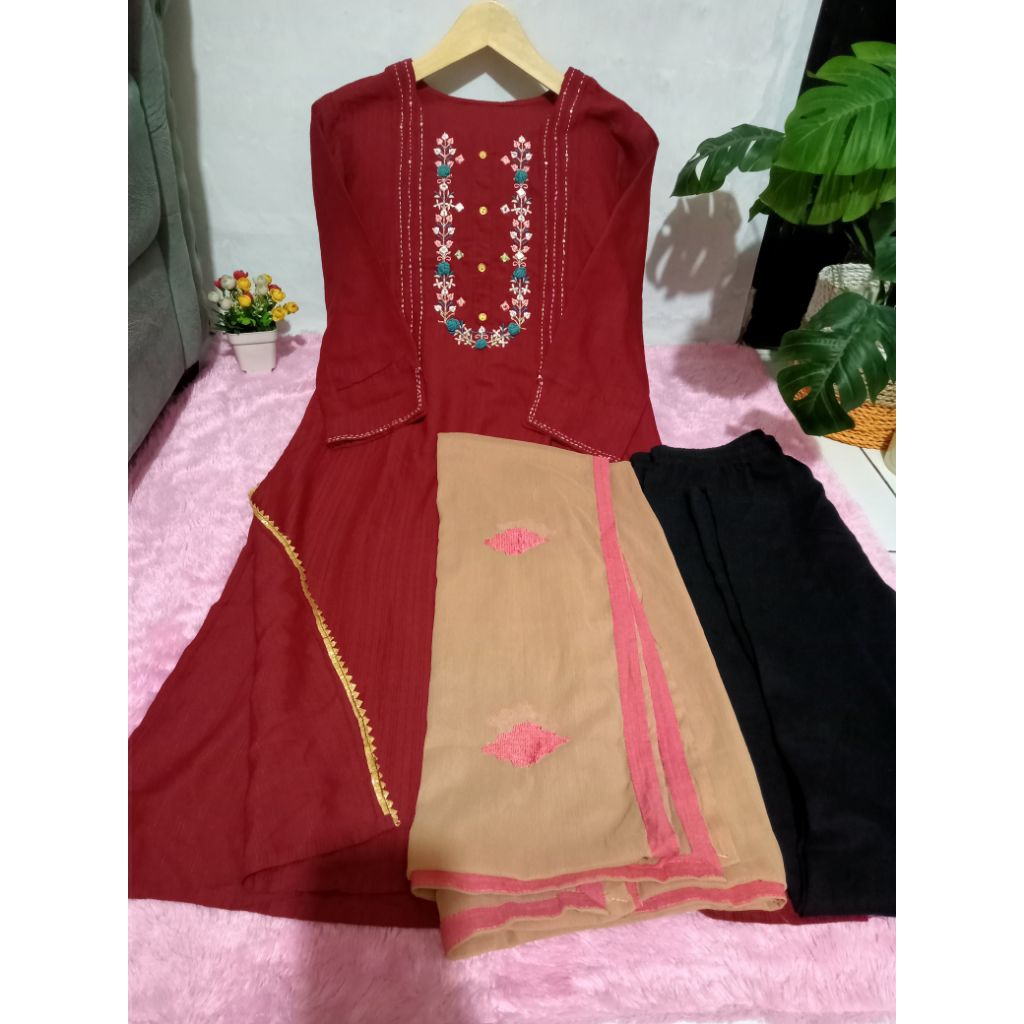 baju India/kurti set lengkap (pl)
