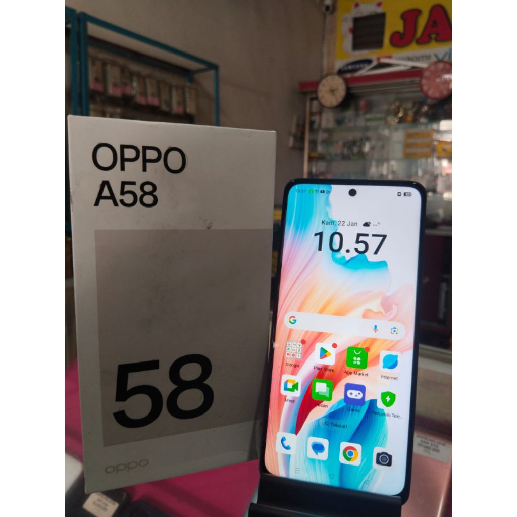 HP SECOND MURAH BERGARANSI OPPO A58 RAM 6/128 KOTAK