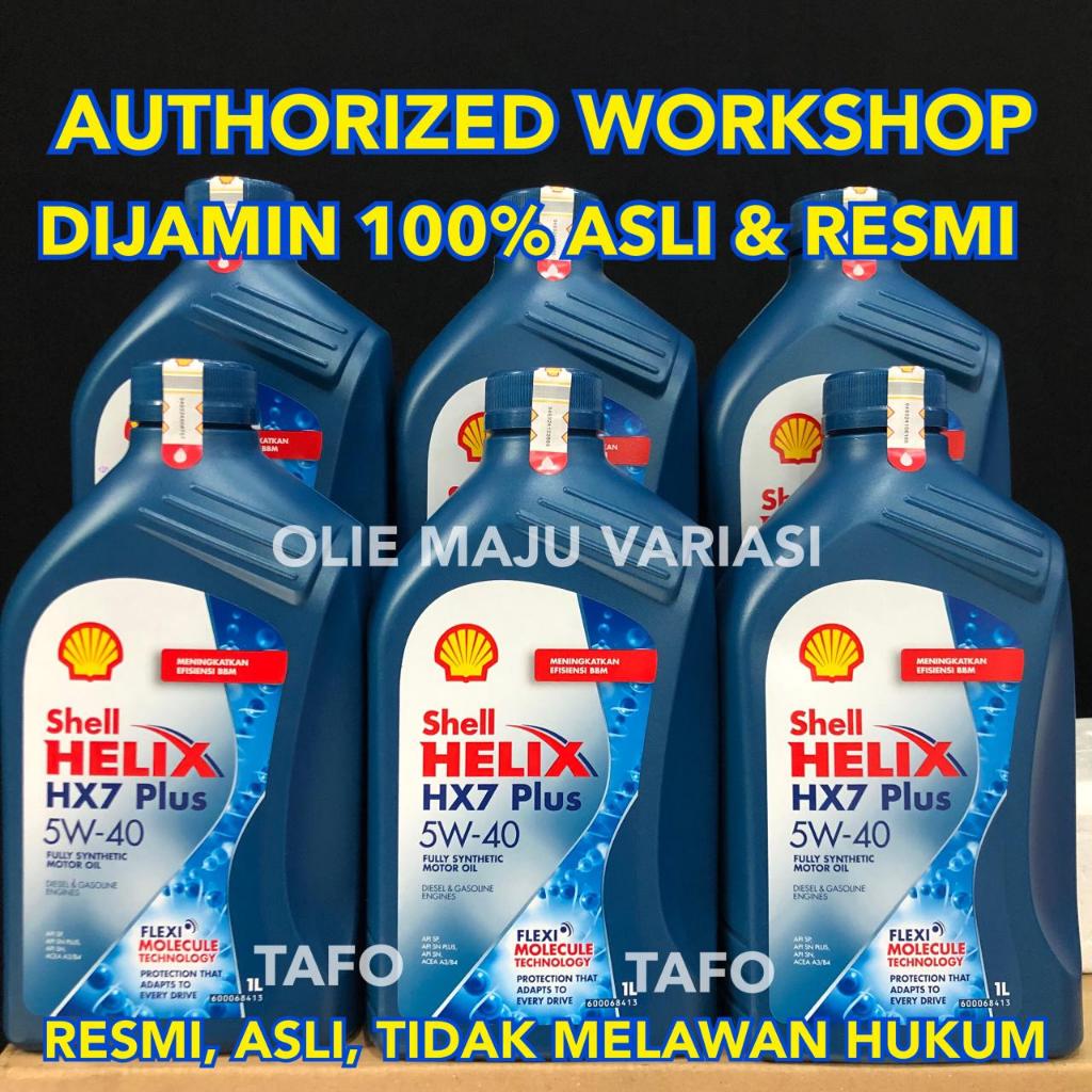 SHELL HELIX HX7 PLUS 5W40 1 LITER / SHELL HX7 5W-40 ASLI RESMI