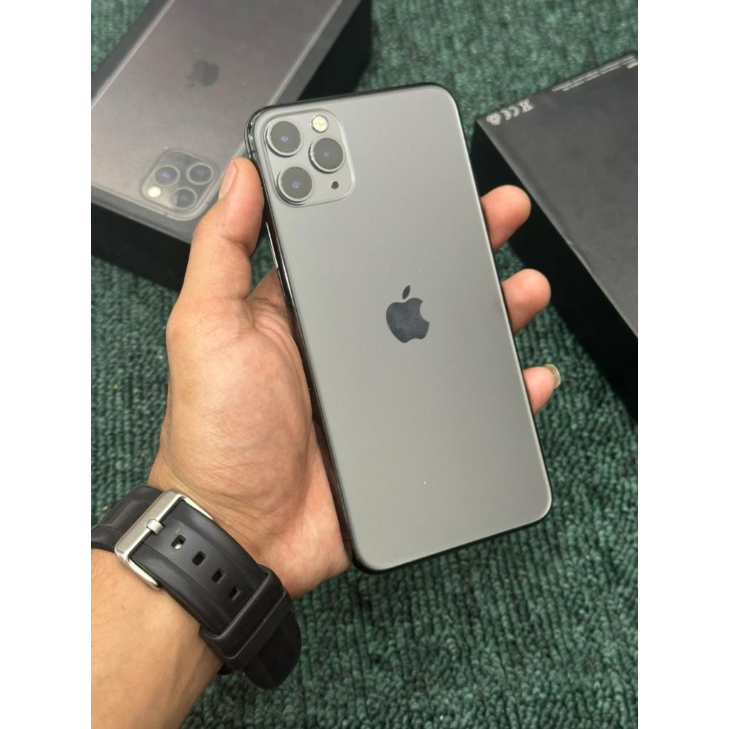 Iphone 11 promax 256Gb lengkap mulus gada kendala hb 80% lengkap inter all op face id trutone om ful