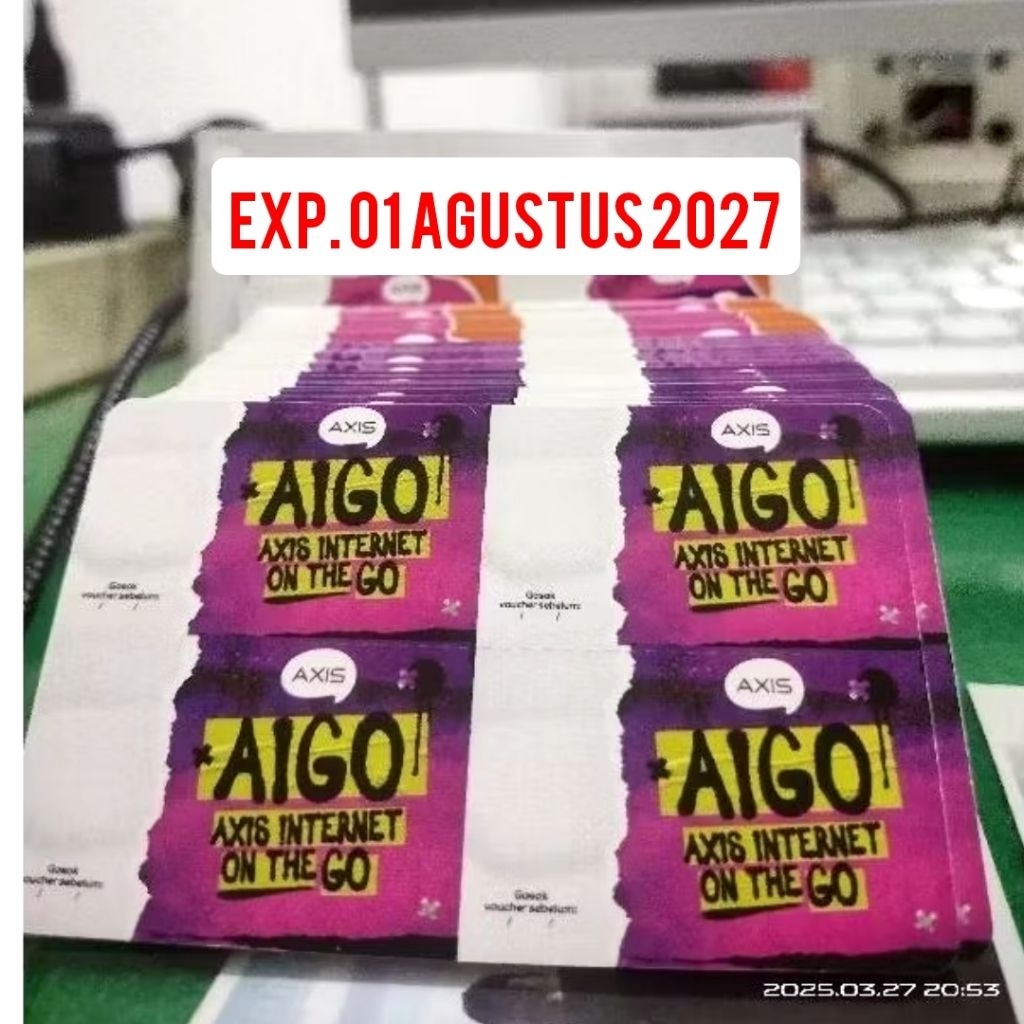 VOUCHER AXIS KOSONG 4in1 PER 200SN/50Lembar