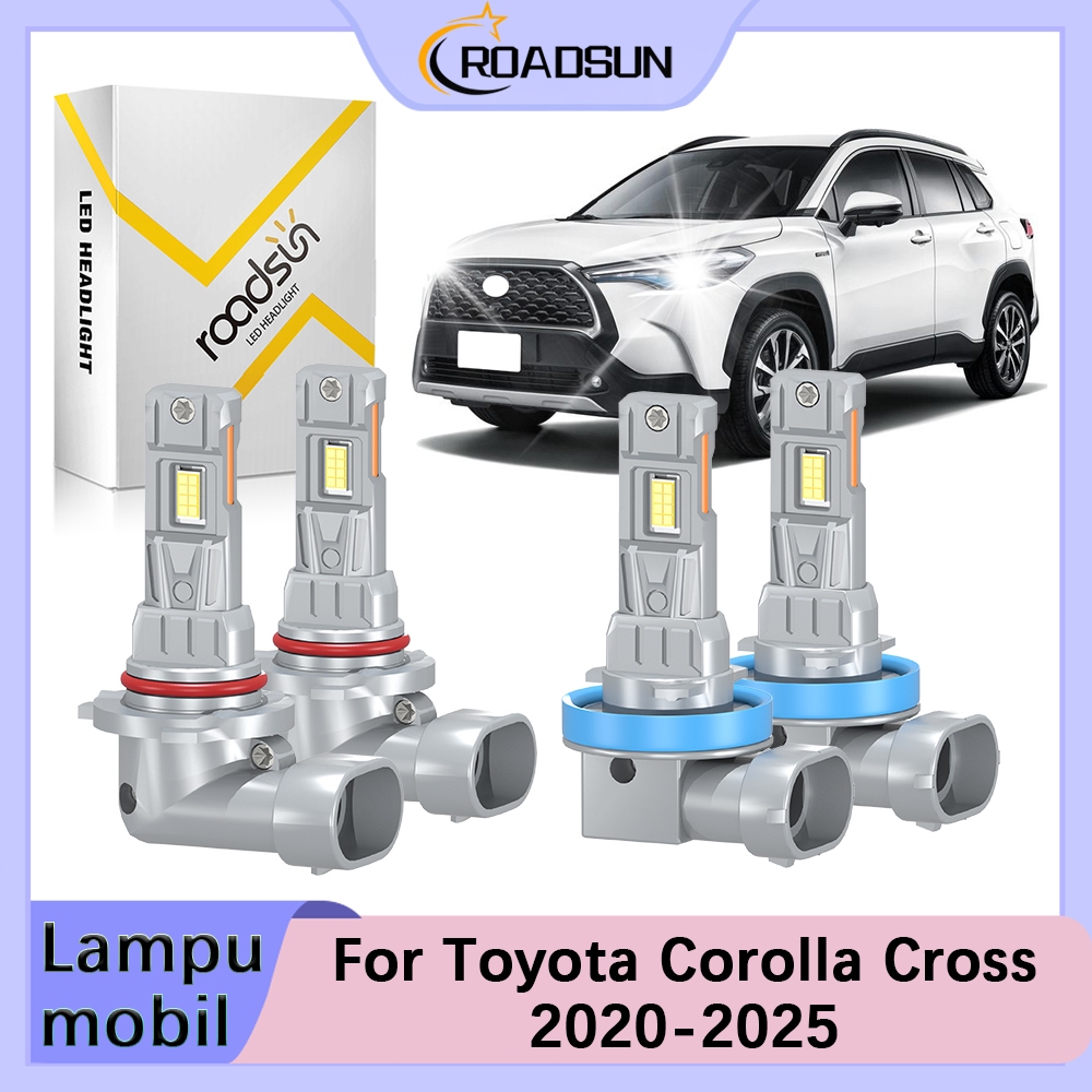 [For Toyota Corolla Cross] 2020-2025 Sepasang LED Lampu Depan Mobil Lampu Dekat Dan Lampu Jauh 12V 1