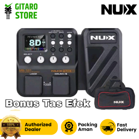 New Efek Gitar Nux MG101 MG 101 Multi Effect Pedal Original Pengganti Nux MG100
