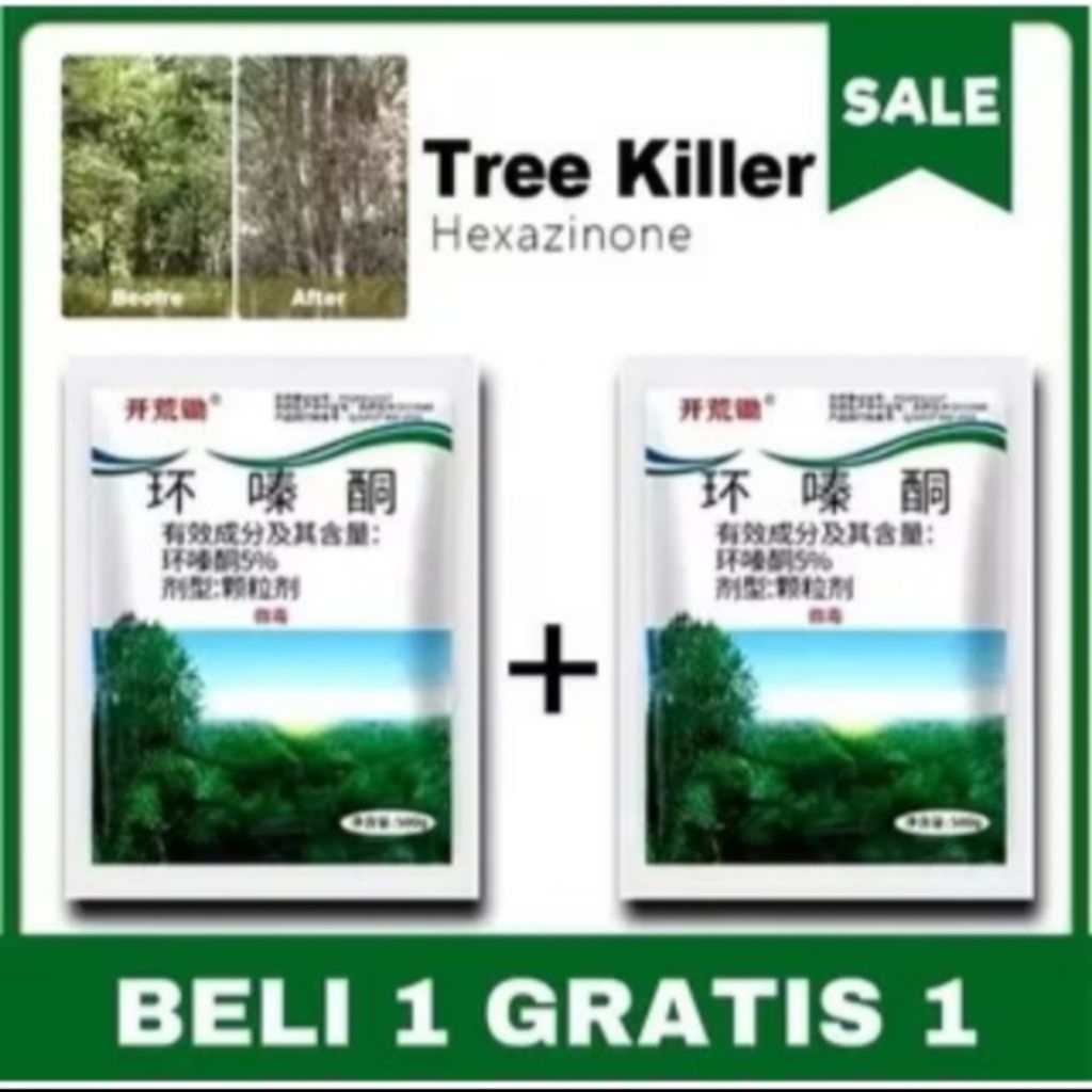 Bubuk Kill Tree Herbisida Rumput Pohon Dan Bambu