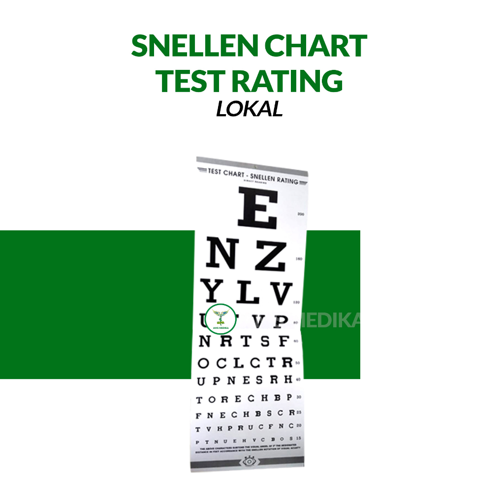 Snellen Chart / Test Chart / Snellen Rating Lokal
