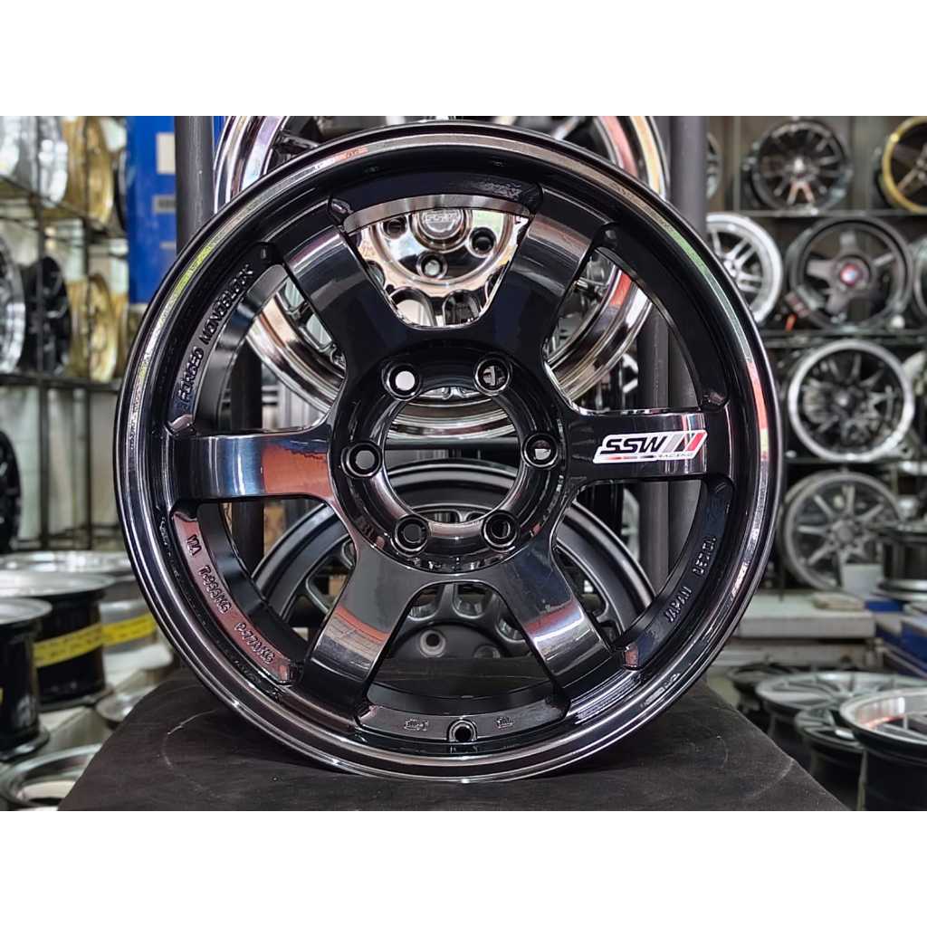 Velg SSW S202 TE37 Ring17X9 Hole.6 PCD.139.7 Et.0 Glossi Black