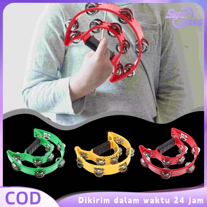Alat Musik Tamborin Double Ring Tamborin Anak Tamborin Musik Mainan Tambourine Tamborine
