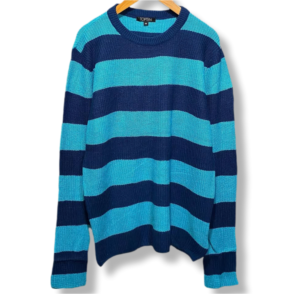 TOPTEN STRIPE KNITWEAR SWEATER | RAJUT | OUTERWEAR | XSTOB