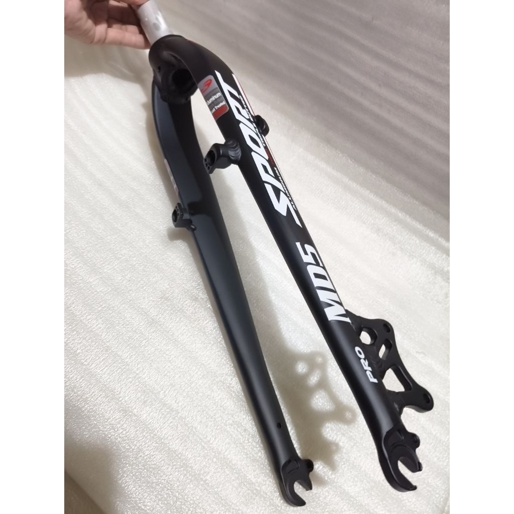 fork rigid merk mosso M5 sport pro bahan Aloy cakram ukuran 29 sampai 26in