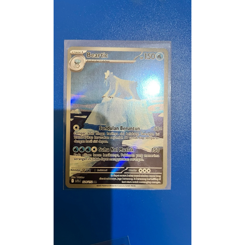 Beartic AR hitam&putih pokemon indonesia