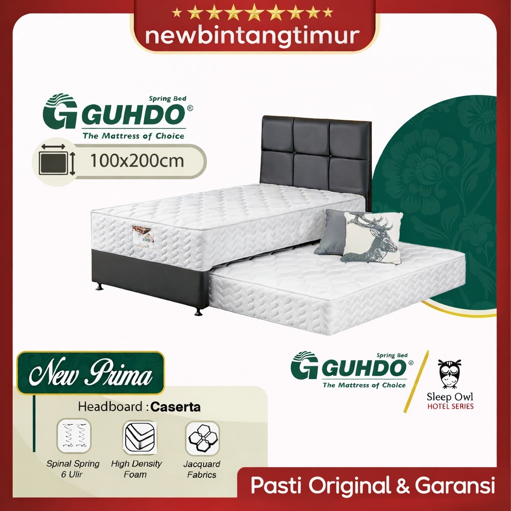 Guhdo Spring bed 2in1 New Prima Twin Bed 120 Kasur Springbed Sorong