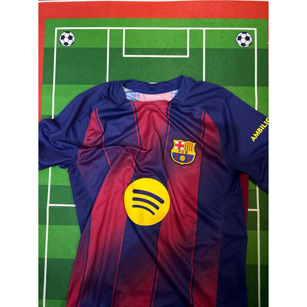 (Fans)Jersey Barcaax Home biru merah