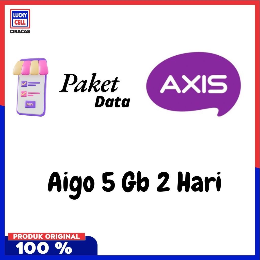 Voucher Axis Aigo Mini 5 Gb 2 Hari NASIONAL - Lucky Cell Voucher Ciracas