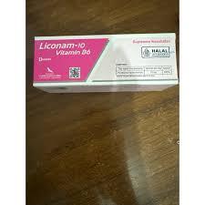 Liconam Vitamin B6 strip 10 tablet Meringankan Mual Muntah Masa Kehamilan