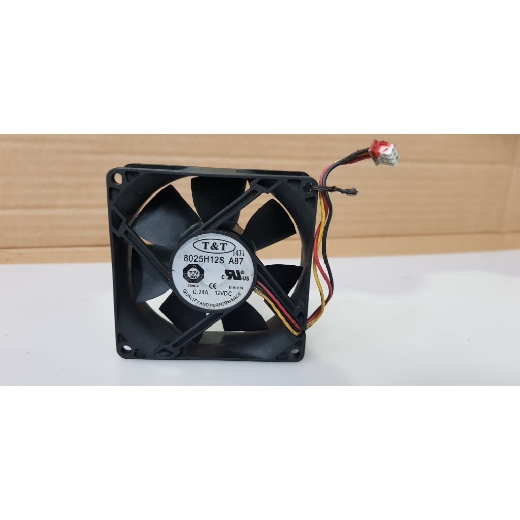 FAN kipas T&T DC 12V-0.24A 8X8Cm 3pin