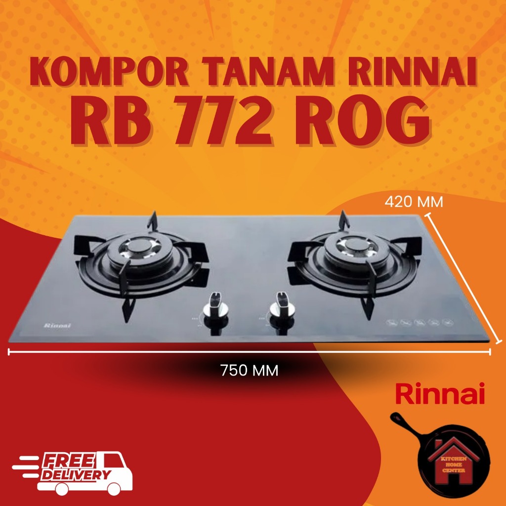 Kompor Tanam Gas Rinnai RB 772 ROG
