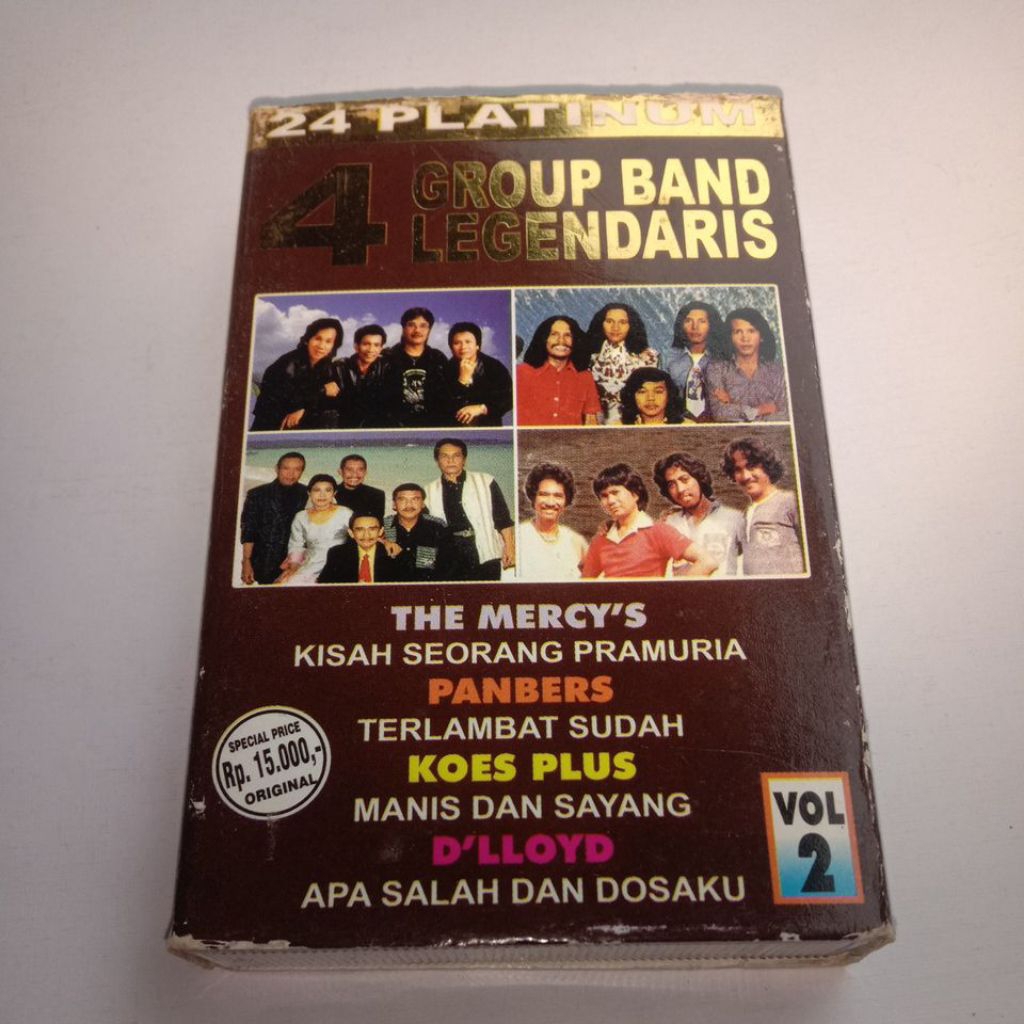 Kaset 24 Platinum 4 Group Band Legendaris Vol.02