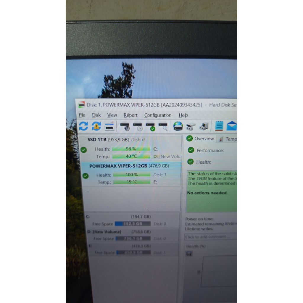 SSD power max viper 512gb garansi aktif 12 2027