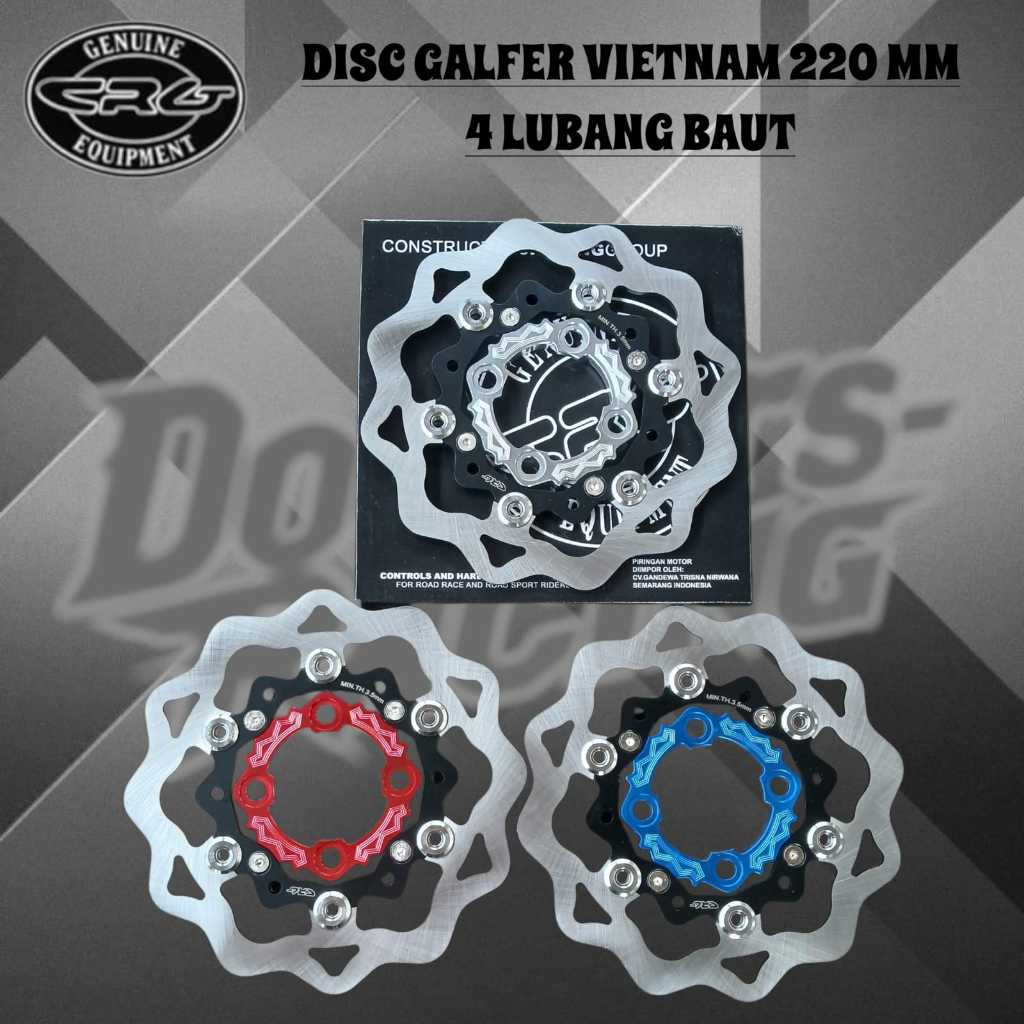 PIRINGAN CAKRAM CNC GALFER 220 MM VIETNAM MX JUPITER Z FIZR DISK CAKRAM BEAT VARIO SCOOPY MIO GENIO 