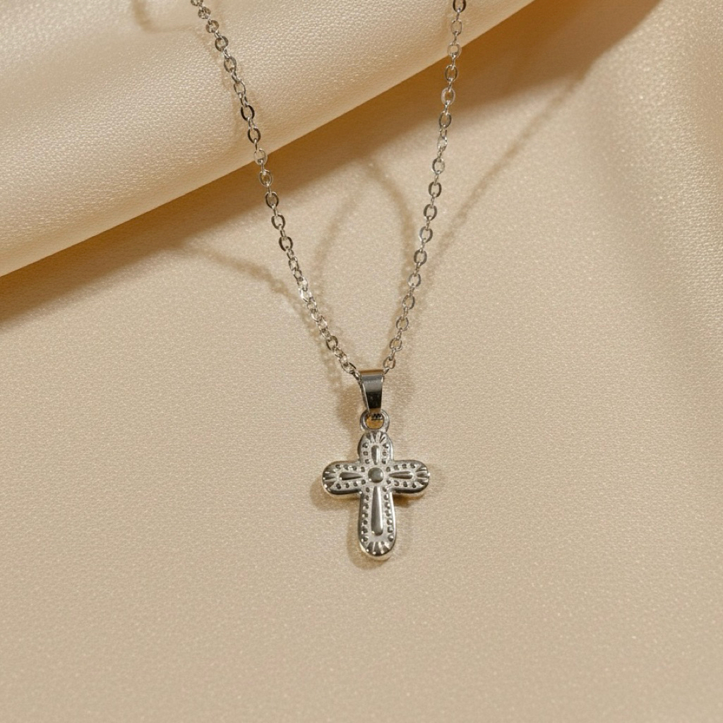 [Elias Cross Necklace] • kalung salib ANTI KARAT • Kalung salib stainless steel • kalung salib monel