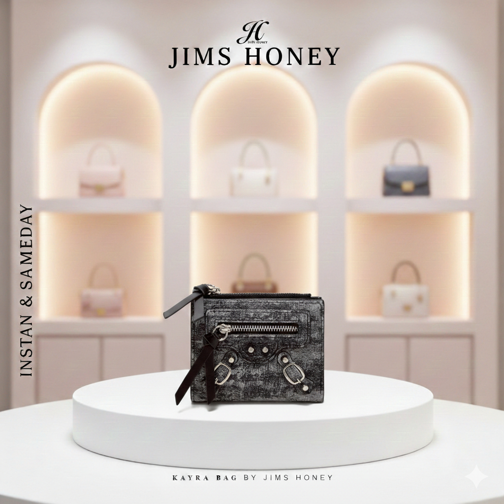 JIMS HONEY Aluna Wallet Dompet Wanita Lipat Dompet Kecil Tipis