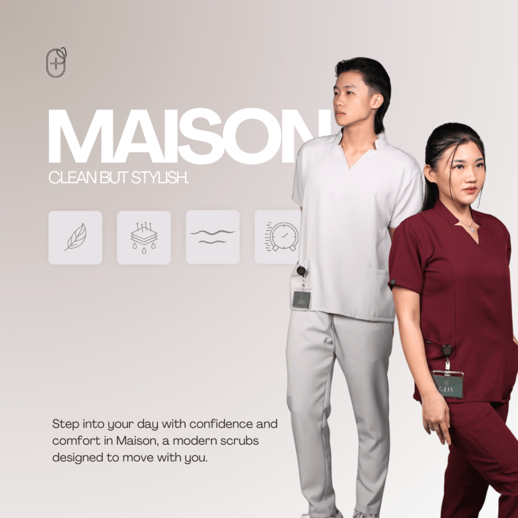 SCRUB [MAISON] GEIA Scrub Dokter | Scrubs Dokter | Baju Dokter | Baju Dokter | Baju Oka | Baju OK | 